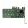 Переходной адаптер PCIe 2.0 x4 на 2xM.2 и 2xSATA, RAID 0,1