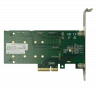 Переходной адаптер PCIe 2.0 x4 на 2xM.2 и 2xSATA, RAID 0,1