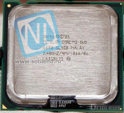 Процессор Intel BX80557E6600 Core 2 Duo E6600 2400Mhz (2x2048/1066/1.225v) LGA775 Conroe-BX80557E6600(NEW)