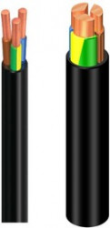 ENERGY. Провод силовой гибкий RV-K FOC 0.6/1кВ, Cu5 1х70мм2, для наружной и внутр. прокладки, оболочка СшП/ПВХ, чёрн.