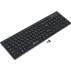 Клавиатура Оклик 880S черный USB беспроводная slim Multimedia