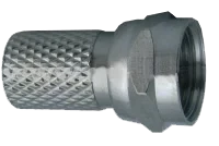 Разъем для коаксиального кабеля RG6 (Twist) (100шт)