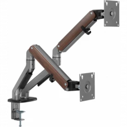 Кронштейн для мониторов Ultramounts UM735WD серый/коричневый 17"-27" макс.7кг крепление к столешнице