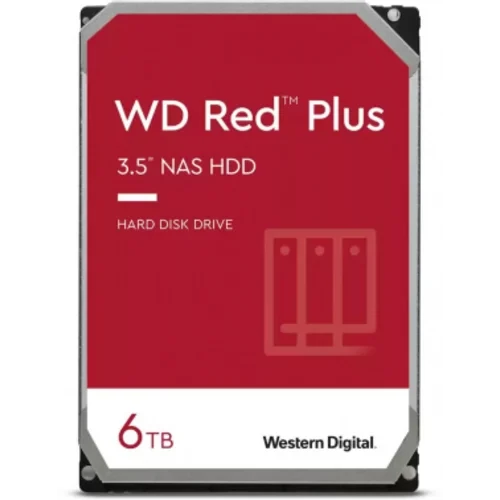 Жесткий диск WD SATA-III 6TB WD60EFPX NAS Red Plus (5640rpm) 256Mb 3.5"
