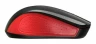 Мышь Оклик 485MW черный/красный оптическая (1600dpi) беспроводная USB для ноутбука (3but)