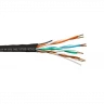 Кабель U/UTP4 cat.5e NETKO, 4 пары 24 AWG BC, с проволочным тросом, PE, outdoor, 305м