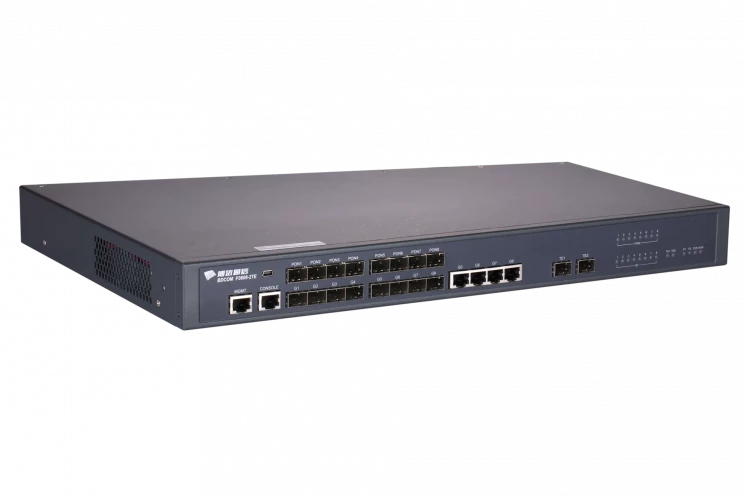 OLT BDCOM 3608B с 8 портами GEPON (SFP), 4 комбо-портами, 4хSFP, 2 SFP+, 2 БП АC