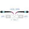 Патчкорд оптический MPO/UPC FF MM (50/125 OM4), 12 волокон, 12 метров (Cross)