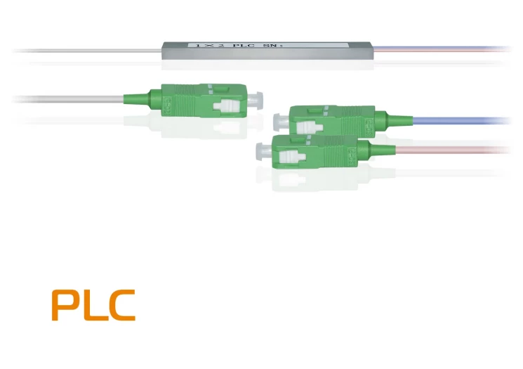 Делитель оптический планарный PLC-M-1x2, бескорпусный, разъемы SC/APC
