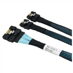 Кабель Slimline SAS x8 - 2x Slimline SAS x4 80см, внутренний