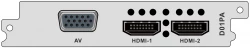 Модуль двухпоточного H.264/MPEG-2 декодера HDMI и CVBS D01PA для DCP-3000MF