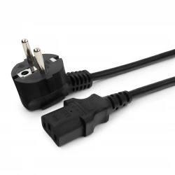 Кабель питания EU-Schuko/IEC320-C13, 220B, 3x1.0 мм2, 16А, 1.8м