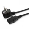 Кабель питания EU-Schuko/IEC320-C13, 220B, 3x1.0 мм2, 16А, 1.8м