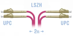 Патчкорд оптический LC/UPC-LC/UPC MM (OM4) Duplex 2 метра
