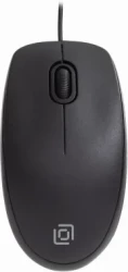 Мышь Оклик 195M for business черный оптическая (1200dpi) USB для ноутбука (3but)