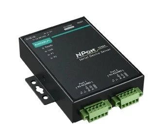 NPort 5230-T 2-портовый преобразователь RS-232 + RS-422/485 в Ethernet с расширенным диапазоном температур