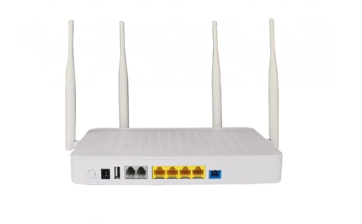 Абонентский терминал ONU BDCOM GPON, 4 порта 10/100/1000Base-T, 2 порта POTS, DualBand Wi-Fi