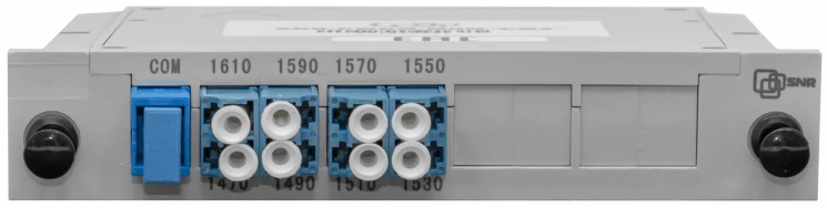 Мультиплексор CWDM одноволоконный 4-канальный (trx:1610-1550, 1470-1530), в пластиковом слоте