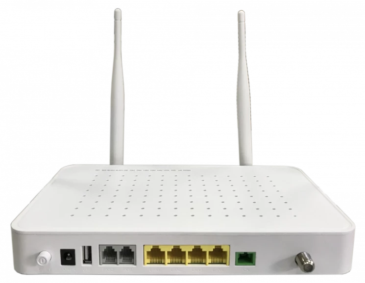 Абонентский терминал ONU BDCOM GPON, 4 порта 10/100/1000Base-T, 2 порта POTS, Wi-Fi, RF