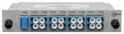 Мультиплексор CWDM одноволоконный 8-канальный (trx:1610-1390, 1470-1310), в пластиковом слоте