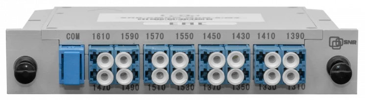 Мультиплексор CWDM одноволоконный 8-канальный (trx:1610-1390, 1470-1310), в пластиковом слоте