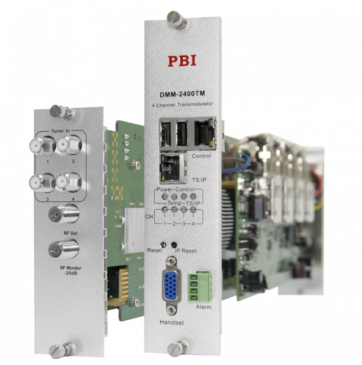 Модуль 4-тюнерного трансмодулятора QAM DMM-2410TM-30S2C на 4 DVB-C для цифровой ГС PBI DMM-1000