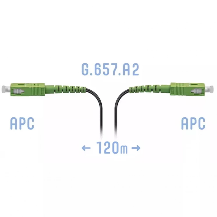 Патчкорд оптический FTTH SC/APC, кабель 604-05-01, 120 метров