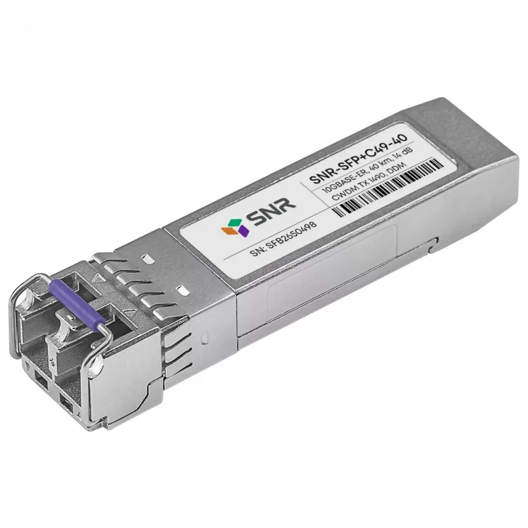 Модуль SFP+ CWDM оптический, дальность до 40км (14dB), 1490нм