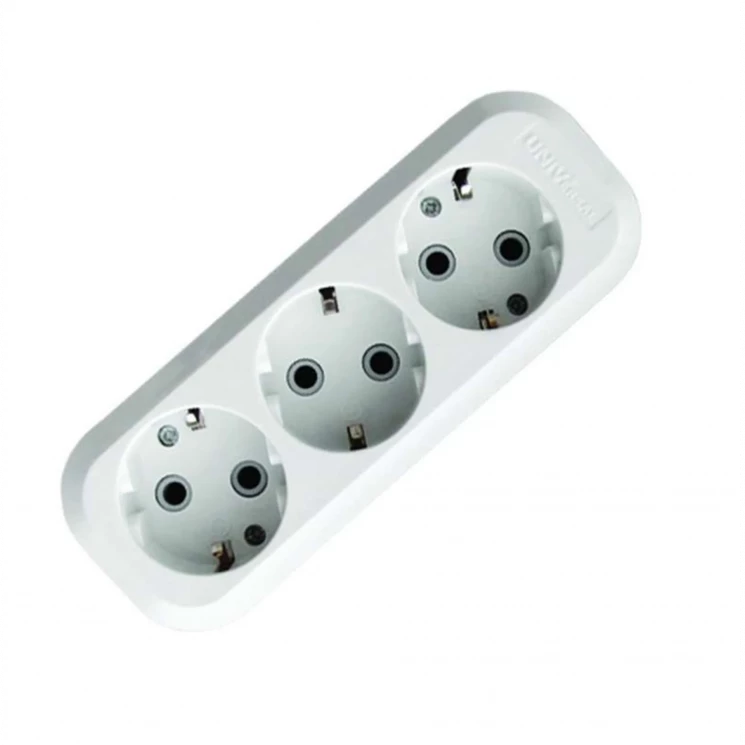 Колодка удлинителя 3-м с заземл. АБС-пластик UNIVersal E303