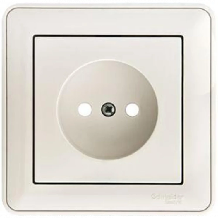 Розетка 1-м СП W59 16А IP20 без заземл. защ. шторки бел. SE RS16-151-18