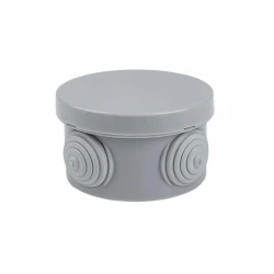 Коробка распаячная КМР-040-038 наружная с крышкой 65х40 4 мембранных ввода IP54 розн. стикер PROxima