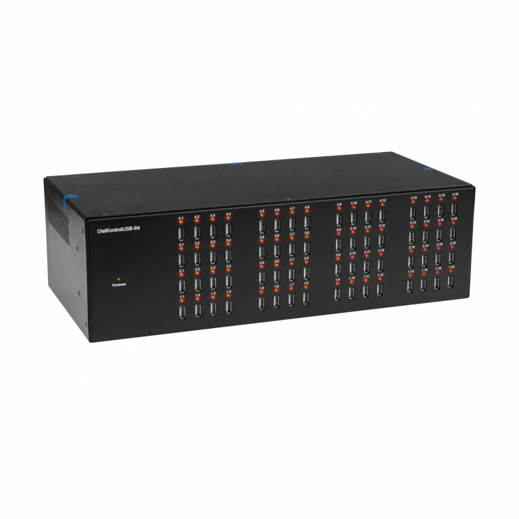 Управляемый USB over IP концентратор DistKontrolUSB-64 2.0