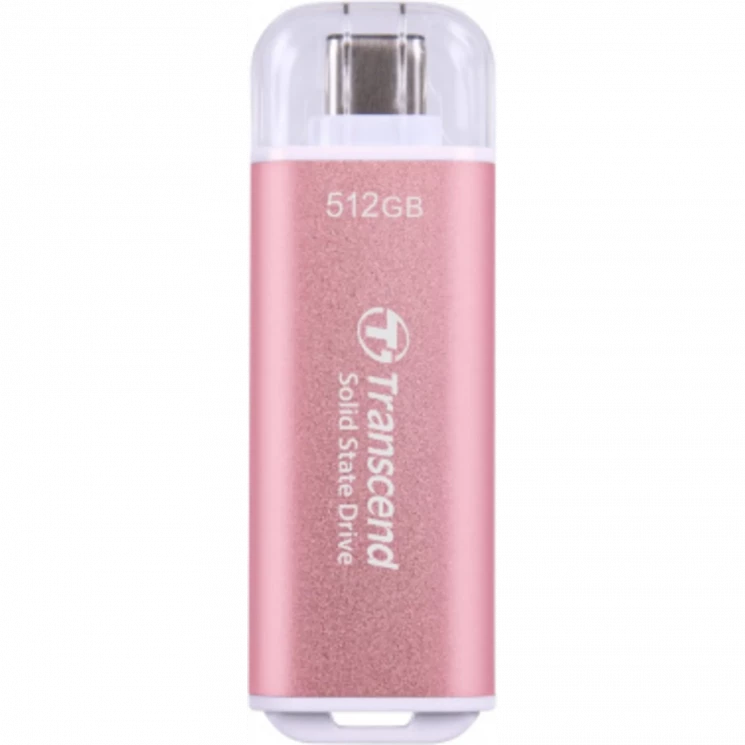 Накопитель SSD Transcend USB-C 512GB TS512GESD300P ESD300 розовый