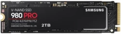 Накопитель SSD Samsung 980 PRO, PCIe M.2, NVMe, V-NAND 3-bit MLC, 2 ТБ