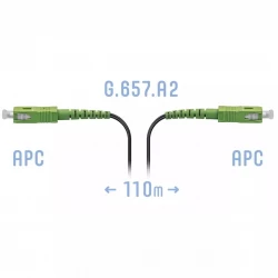 Патчкорд оптический FTTH SC/APC, кабель 604-05-01, 110 метров
