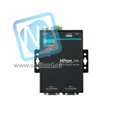 NPort 5250A-T 2-портовый усовершенствованный преобразователь RS-232/422/485 в Ethernet с расширенным диапазоном температур MOXA