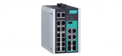 Управляемый коммутатор Gigabit Ethernet c портами 14 x 10/100BaseTX, 4 x 10/100/1000BaseT(X) или 100/1000BaseSFP, с расширенным диапазоном температур