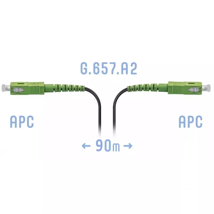Патчкорд оптический FTTH SC/APC, кабель 604-05-01, 90 метров