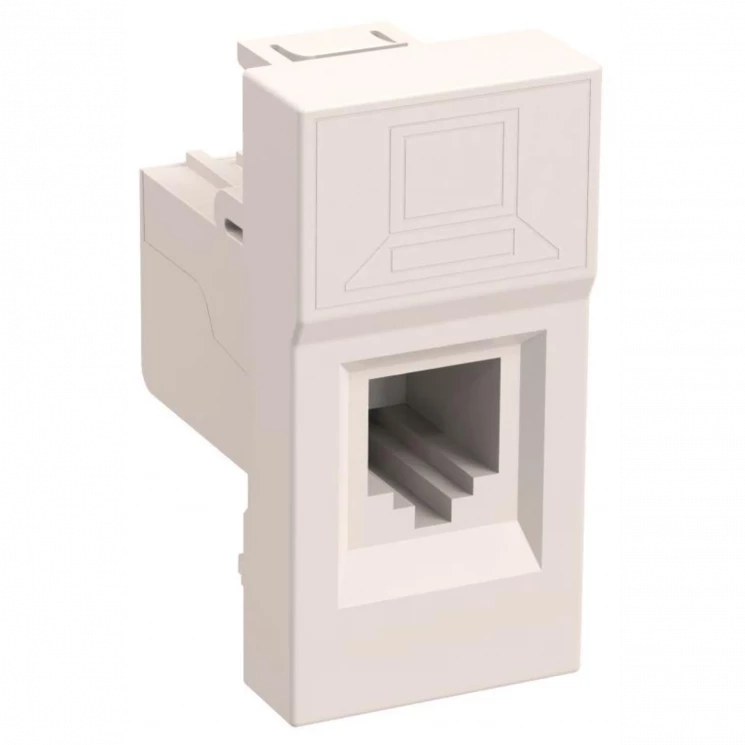 Розетка компьютерная 1-м 1мод. Праймер RJ45 кат.5E UTP механизм IEK CKK-40D-RI1-K01