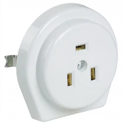 Розетка 1-м СП РПпл11-01-Ст 32А IP20 разборная с заземл. для плиты бел. IEK ERP11-32-01-K01