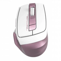 Мышь A4Tech Fstyler FG35 розовый/белый оптическая (2000dpi) беспроводная USB (5but)