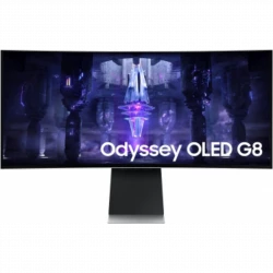 Монитор Samsung 34" Odyssey OLED G8 S34BG850SI серебристый OLED LED 21:9 M/M полуматовая HAS 250cd 1