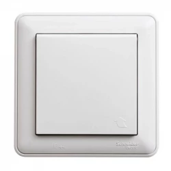 Розетка 1-м СП W59 Aqua 16А IP44 с заземл. защ. шторки в сборе бел. SE RS16-152B-18