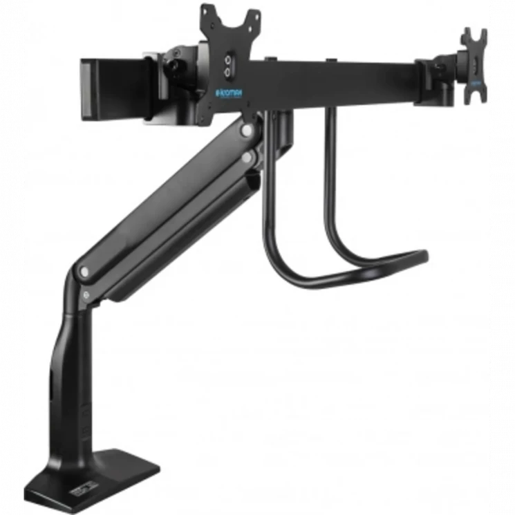 Кронштейн для мониторов Kromax OFFICE-20 черный 17"-35" макс.10кг настольный поворот и наклон