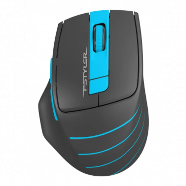 Мышь A4Tech Fstyler FG30S серый/синий оптическая (2000dpi) silent беспроводная USB (5but)