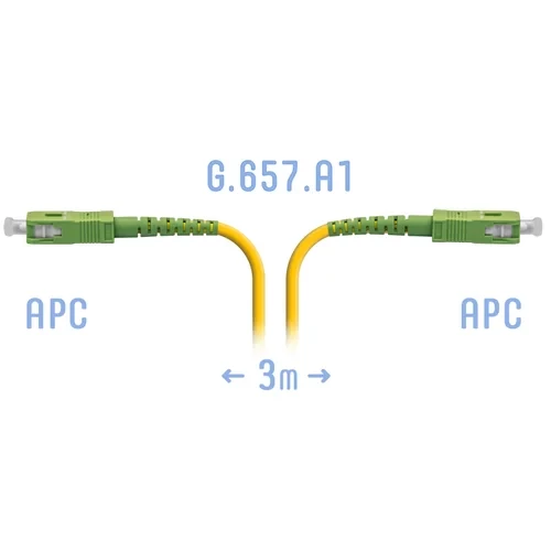 Патчкорд оптический B-Optix SC/APC SM G.657.A1 3 метра