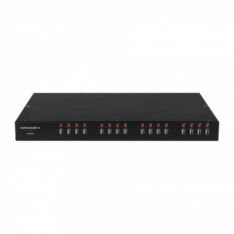 Управляемый USB over IP концентратор DistKontrolUSB-16 2.0