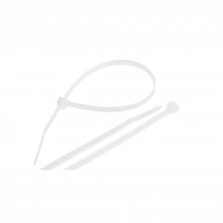 Хомут кабельный 4.5х300 нейлон неоткрыв. бел. (уп.100шт) NIKOMAX NMC-CTN300-45-SL-WT-100