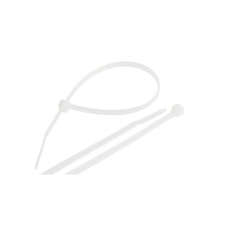 Хомут кабельный 4.5х300 нейлон неоткрыв. бел. (уп.100шт) NIKOMAX NMC-CTN300-45-SL-WT-100