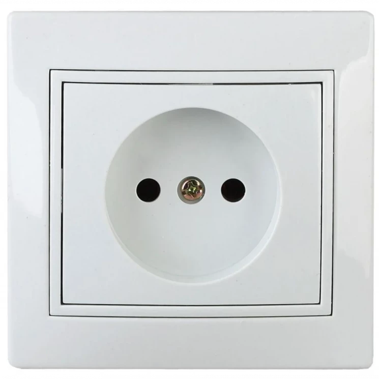 Розетка 1-м СП Plano 1-201-01 16А IP20 250В 2P бел. Intro Б0053859